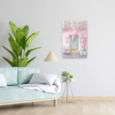 Art turquoise et balcon pastel Paris IV