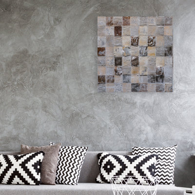 Carrés abstraits - peinture sur toile tendue