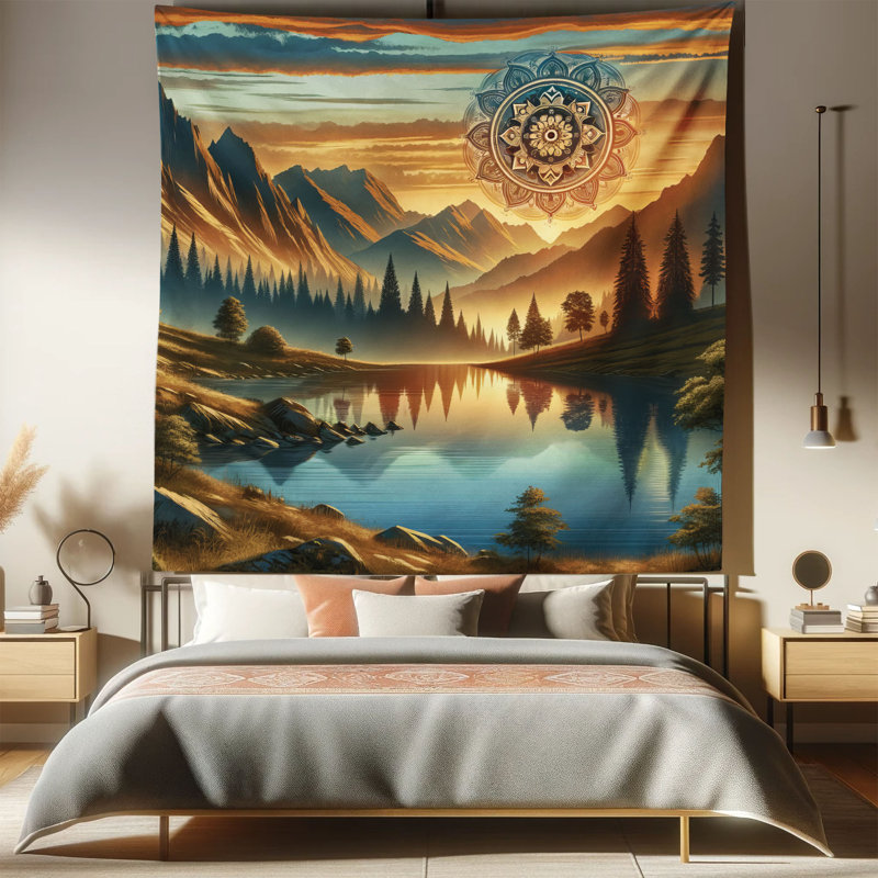 Tapisserie en microfibre, H 88 po x l 88 po