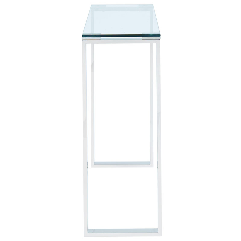 Console / bureau Eric en argent