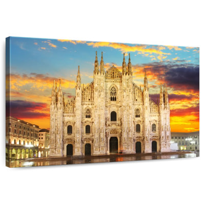 Ravi Sunset At Milan Cathedral