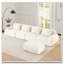 Canapé modulaire modulaire pour le salon, tissu en flanelle, très texturé, canapé 4 places surdimensionné-439953494-439953493-439953833