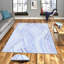 Tapis tissé élégant (3,9 x 4,0 pi), 100% polyester, hauteur des poils: 0,3 po | Antibactérien et antidérapant, impression numérique 3D | Lavable à la machine, parfait pour la décoration intérieure, le salon et la chambre à coucher-317854435