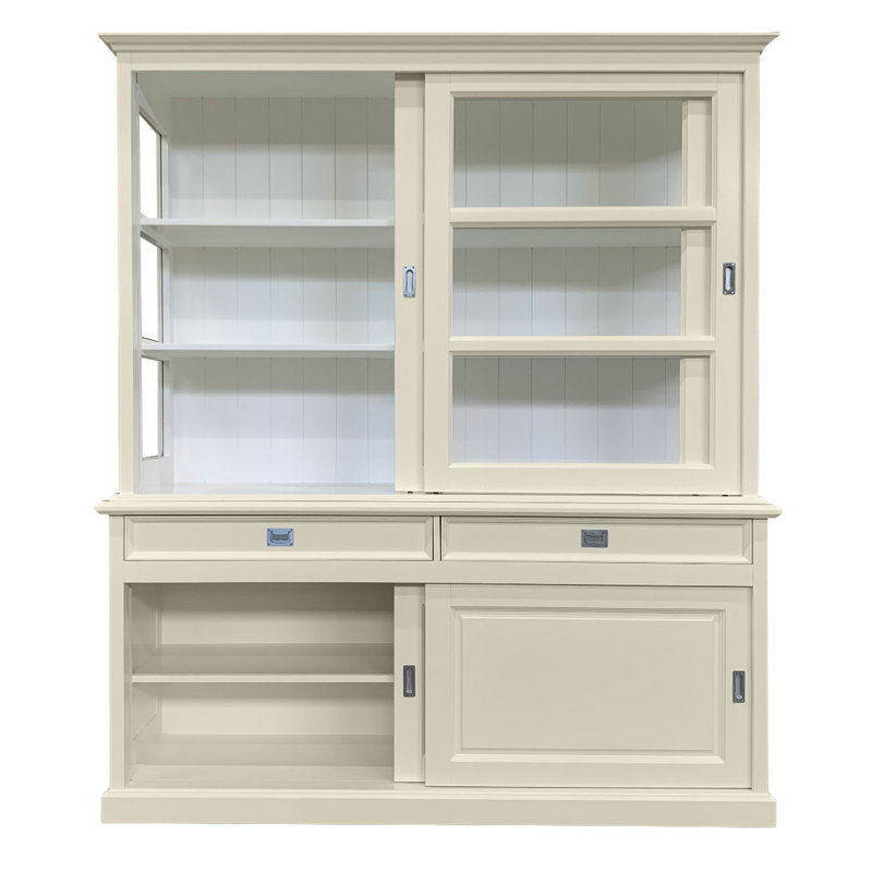 Stiles Display Cabinet, Cream