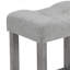 Ensemble de table de salle à manger 5 pièces avec 4 chaises sans dossier-2108121099