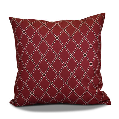 Holiday Wishes Geometric Reversible Throw Pillow