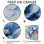 «White Velvet Blue», art mural «Ink River III» par Chrysanthemums-223515694-223515700-223515701