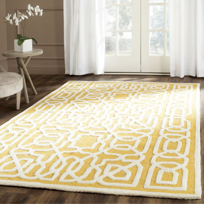 Cannen Hand Tufted Wool Geometric Rug