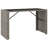 Ebern Designs Bar Table With Glass Top Black 105X80x110 Cm Poly Rattan-1317752960-1317752962