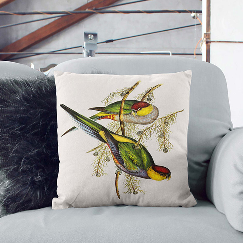 Square Throw Cushion, 40cm H x 40cm W x 15cm D