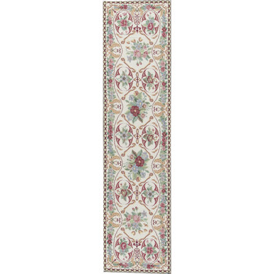 Hand-Knotted High-Quality Pink Runner