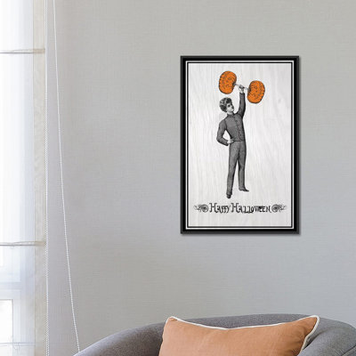 « citrouille strong man », art sur toile tendue