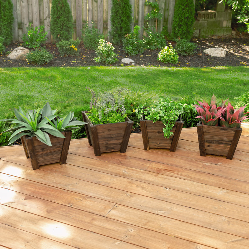 Pot de fleurs en bois Cypress