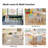 6-Pack Stackable Chairs With Colorful Seats And White Legs-121100070