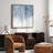Winter Steps Textured Glitter Hand Painted Canvas Wall Art with Silver Foil by Martin Edwards