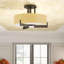 Axis 3 - Light Simple Drum Semi Flush Mount-142692486