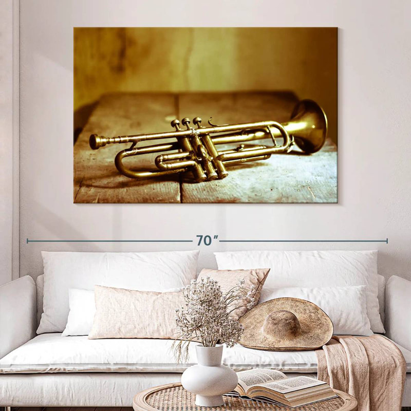 Abarca Old Golden Trumpet, H 34 po x l 51 po