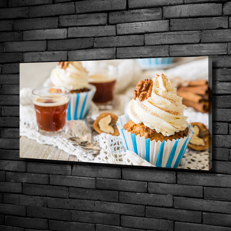 Cupcakes - Print, 50cm H x 100cm W x 2cm D, Wrapped Canvas