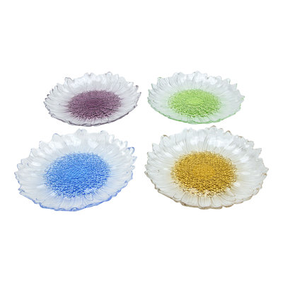Ensemble de 4 assiettes à dessert Amerah