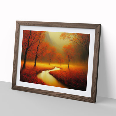 Illuminating Autumn Forest - Single Picture Frame Print