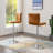 Swivel Bar Stools Set of 2, Faux Leather Upholstered Counter Height Bar Stools with Back, Adjustable Modern Bar Chairs for Kitchen Island, Brown-1906642909-1899603105