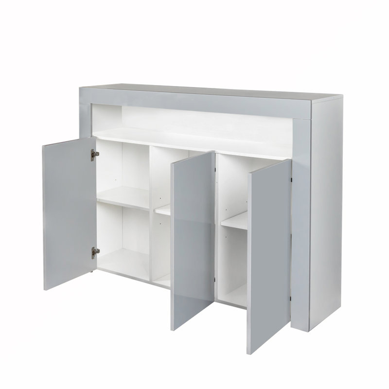 Accent Cabinet, White/Gray