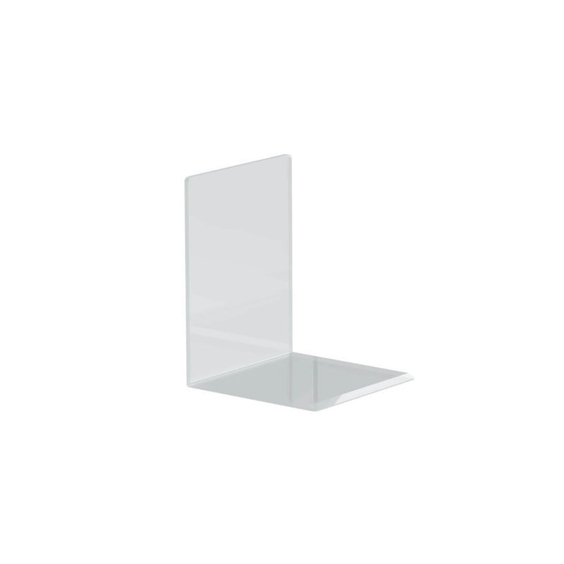 Modern & Contemporary Plastic Non-Skid Bookend, 13cm H x 10cm W x 10cm D