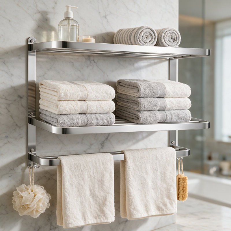 58 cm L Wall Mounted Towel Rack