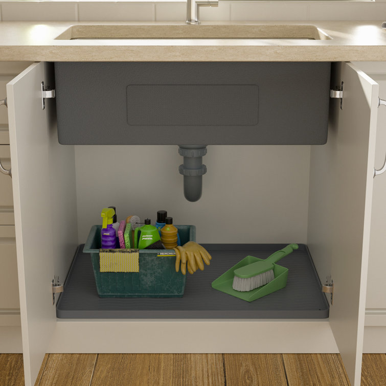 Xtreme Mats Under Sink Kitchen Cabinet Mat, 22 x 22 inch, Beige