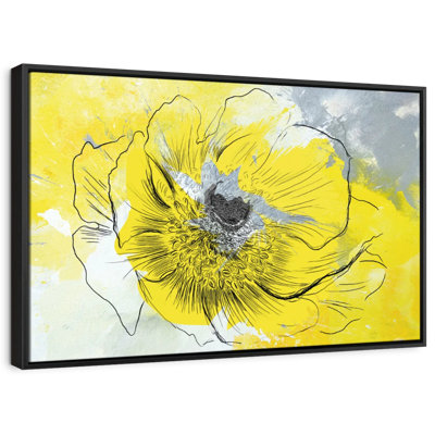 Bright Yellow Flower Canvas Print