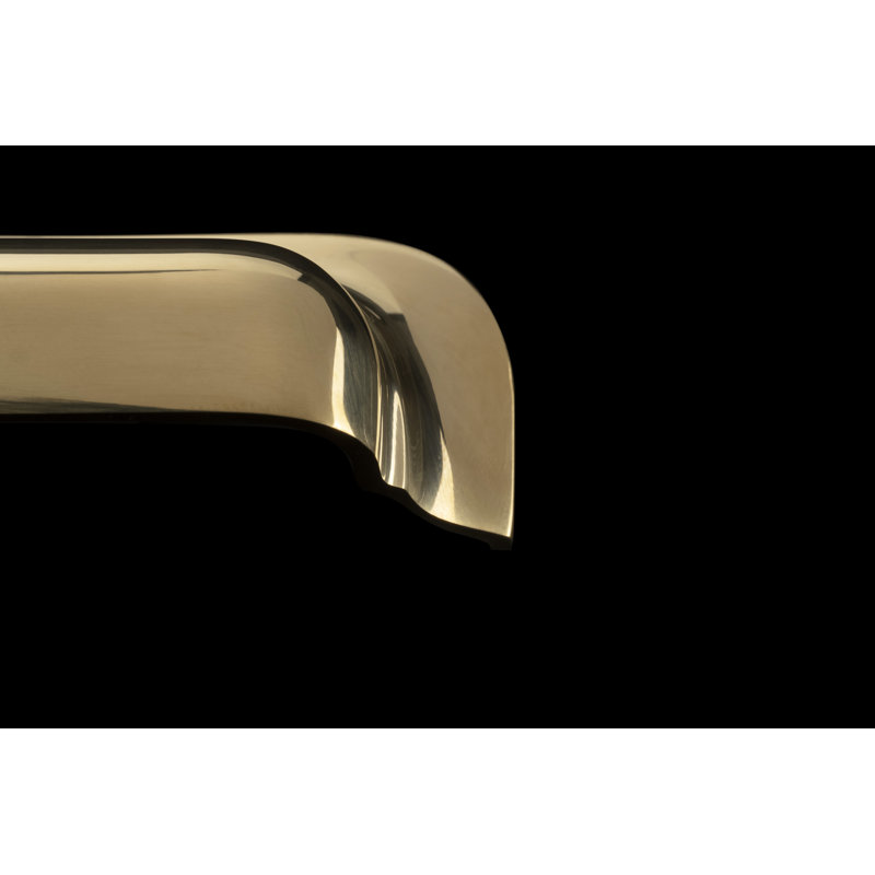 Edgewood Cup / Bin Pull, 3 3/4", Unlacquered Polished Brass