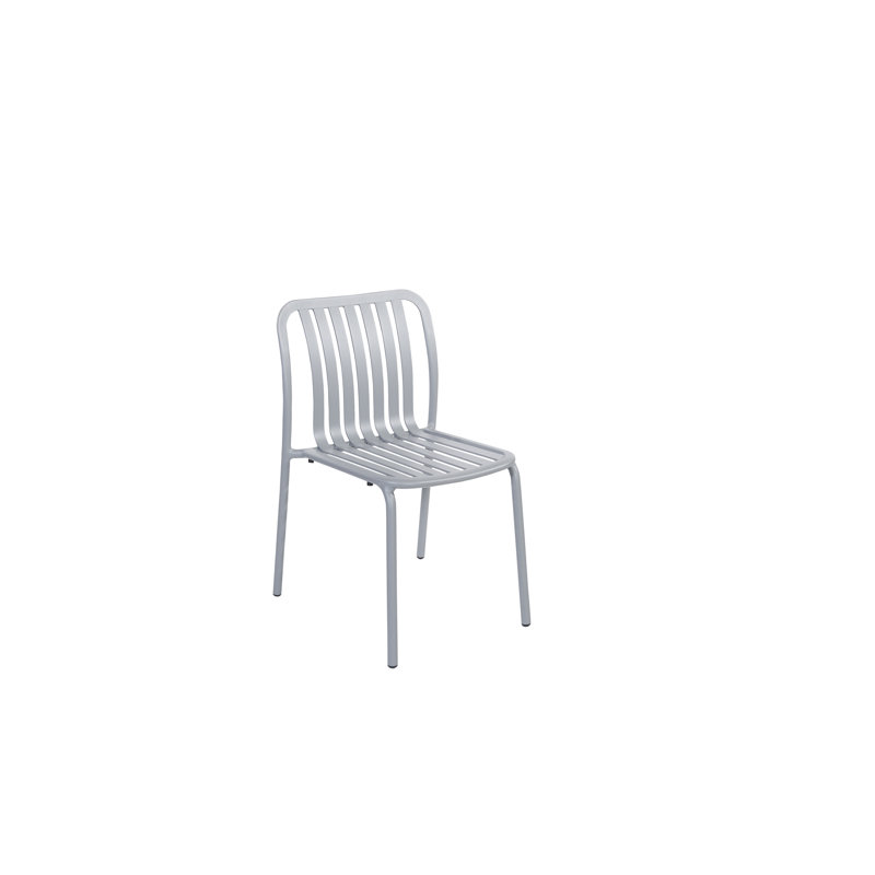 Chaise d'appoint empilable Key West, Gris doux