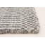 Tapis gris noué à la main Iduna