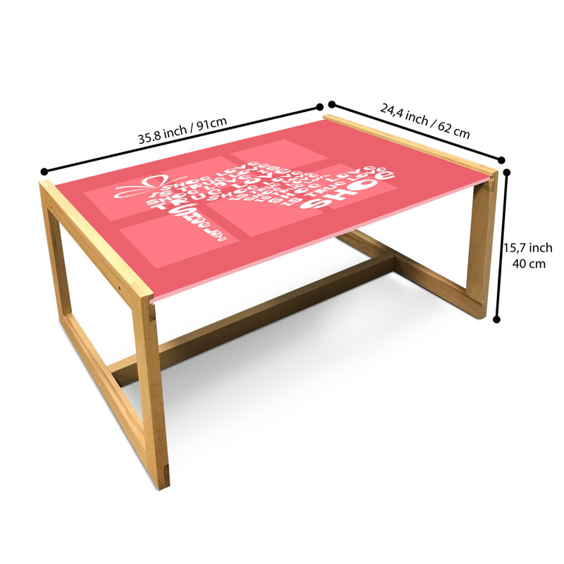 Jahkayla Sled Coffee Table, 40cm H x 91cm W x 62cm D