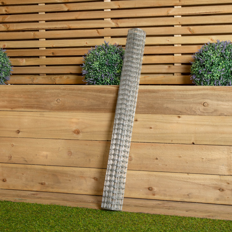 Caullin 90 cm W Lawn Edging Fencing, 90cm H x 400cm W x 1.3cm D
