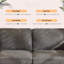 Causeuse en velours avec cadre 2 places Modern Farmhouse-866867760-863838221