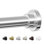 Tringle de rideau de douche, tringle de douche à tension robuste de 1 po de diamètre, tringle à rideau de douche réglable antidérapante 28-74 po sans perçage pour la salle de bain, cabine de douche, sans rouille, argent