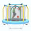 Trampoline pour enfants, intérieur et extérieur, petit trampoline pour tout-petits avec panier de basketball-133674752