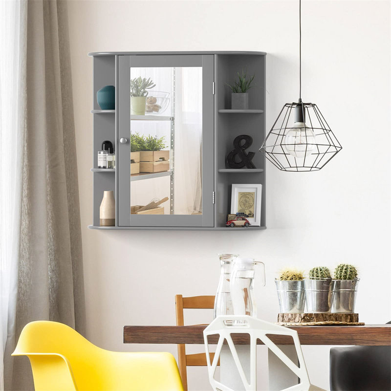 Feguens Bathroom Cabinet, Grey