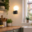 Shalesha 1-Light Black Armed Sconce