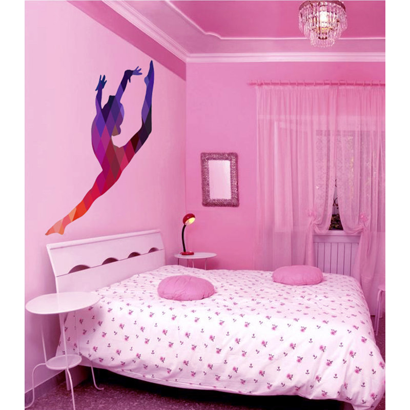 Adhésif décoratif gymnastique gymnastique, H 33 po x l 39 po