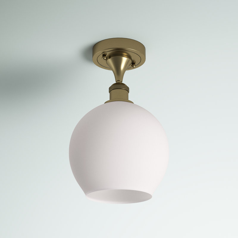 Plafonnier semi-encastré 1 lumière 8 po Baptista
