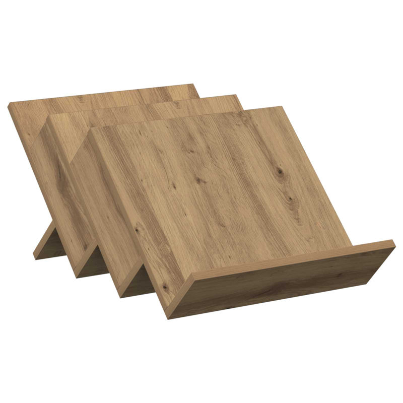 Wood Free Standing Magazine Rack, Wood