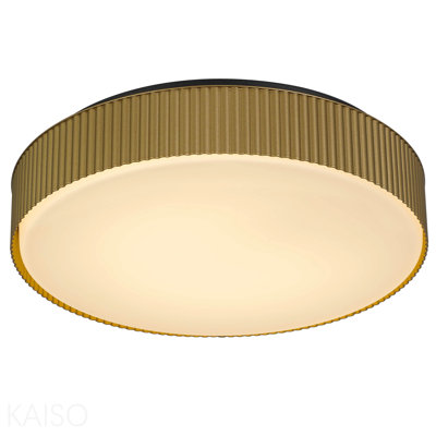 13 Inch Brass Led Flush Mount