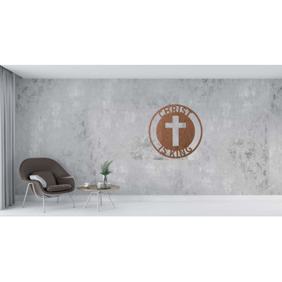 Christ is King Steel Sign Laser Cut Powder Coated Home & Office Metal Wall Decor Multiple Sizes & Colors