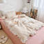Ensemble de housse de couette minimaliste en mousseline de coton pour enfants (sans taies d'oreiller)-109771637