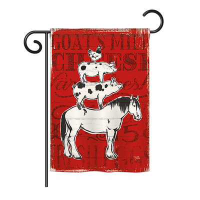 Olivan Double Sided 18.5'' H x 13'' W Polyester Garden Flag