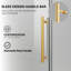 Cabine de douche coulissante sans cadre l 60 po x P 36 po x H 76 po avec verre brossé doré 3/8 po-130119044-129741594