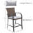 Wylda Upholstered Counter Stool with Steel Frame