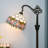 63"H Tiffany Style Floor Lamp with Stained Glass Shade and Resin Base-2055430249